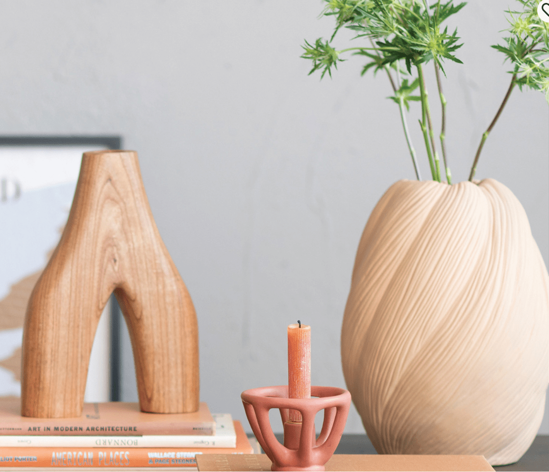 Stoneware Taper Holder - SPARROW