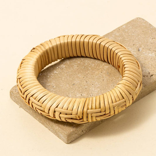 Straw Weave Bangle - SPARROW