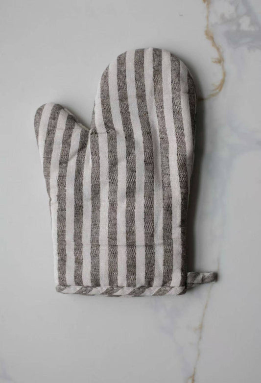 Stripe Oven Mitt - Coffee - SPARROW