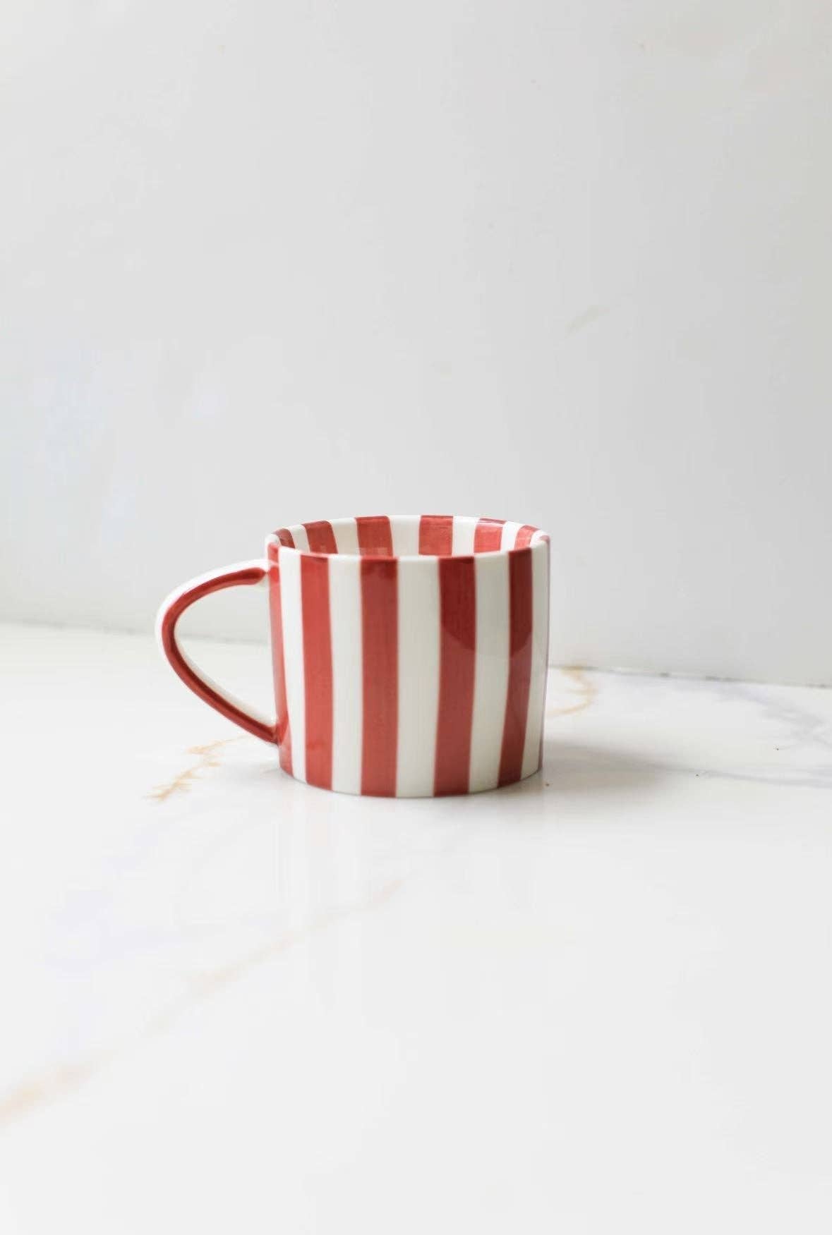 Striped Mug - Red - SPARROW