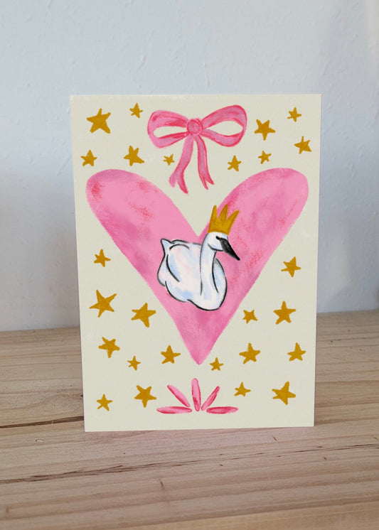 Swan Princess Greeting Card - SPARROW