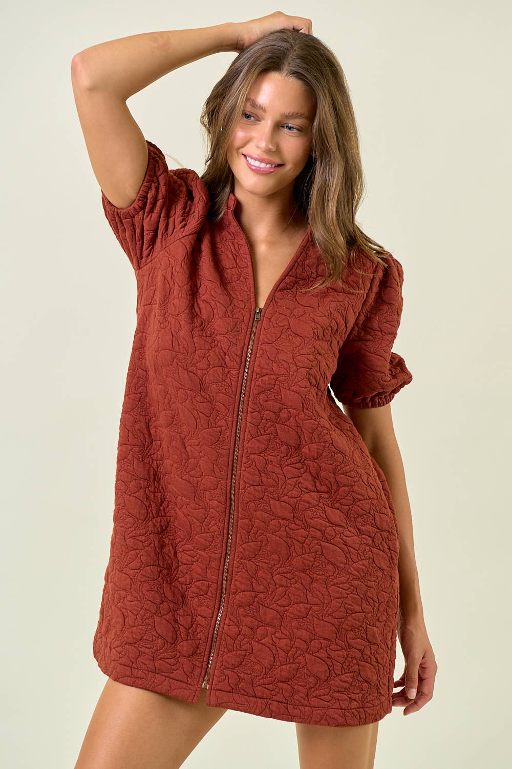 Sydney Mini Dress - Rust - SPARROW