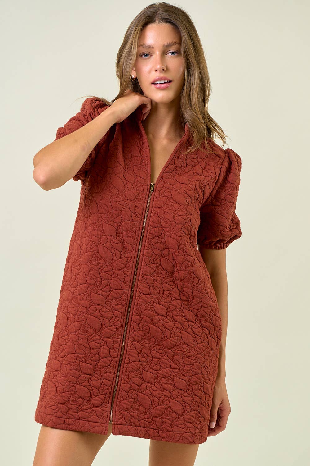 Sydney Mini Dress - Rust - SPARROW