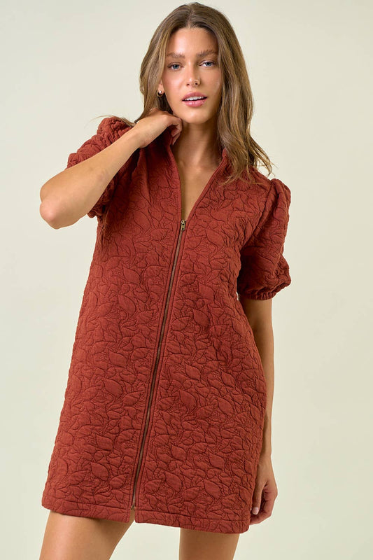 Sydney Mini Dress - Rust - SPARROW