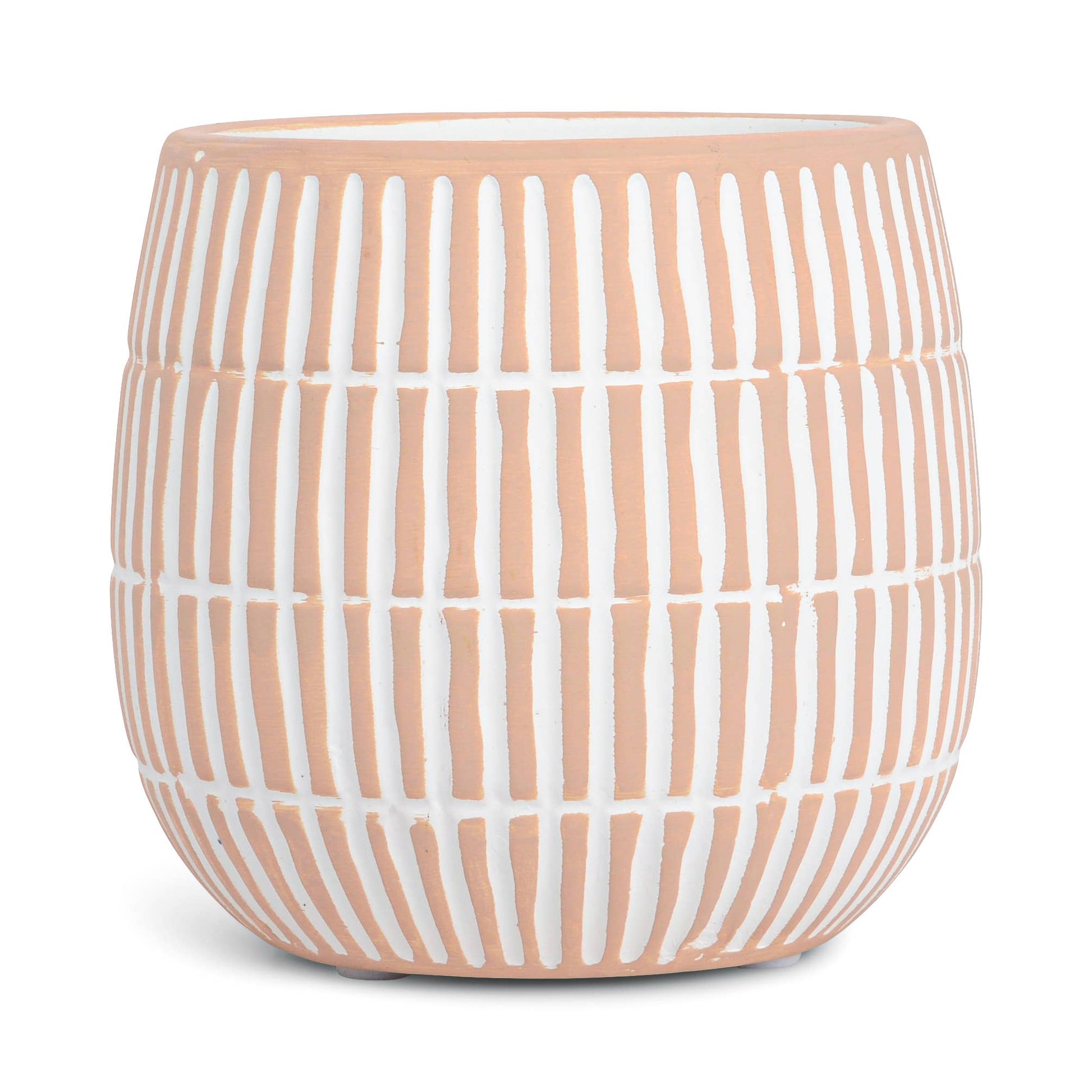 Tan Etched Ceramic Candle: Bourbon & Oak - SPARROW