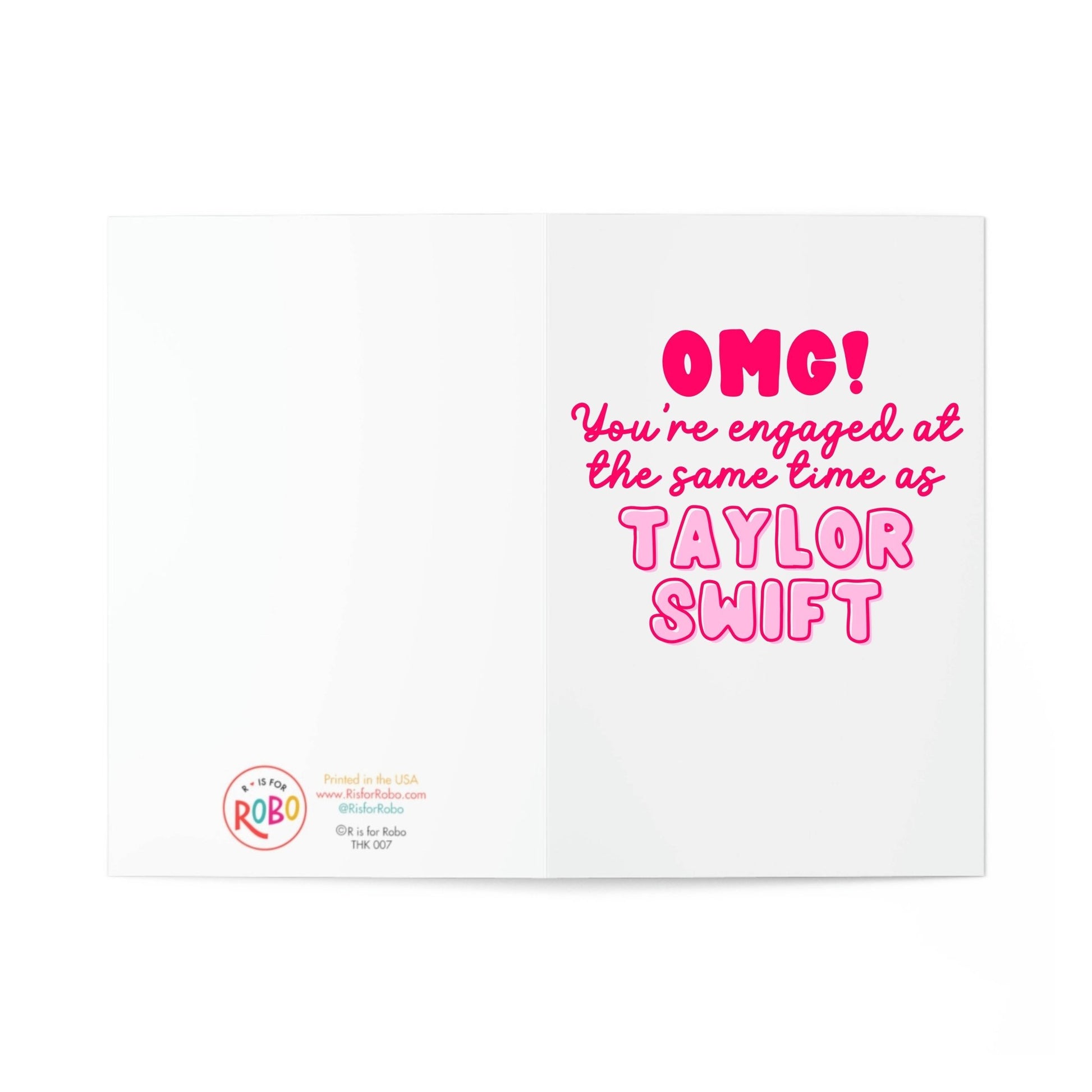 Taylor Swift Engagement Card - SPARROW