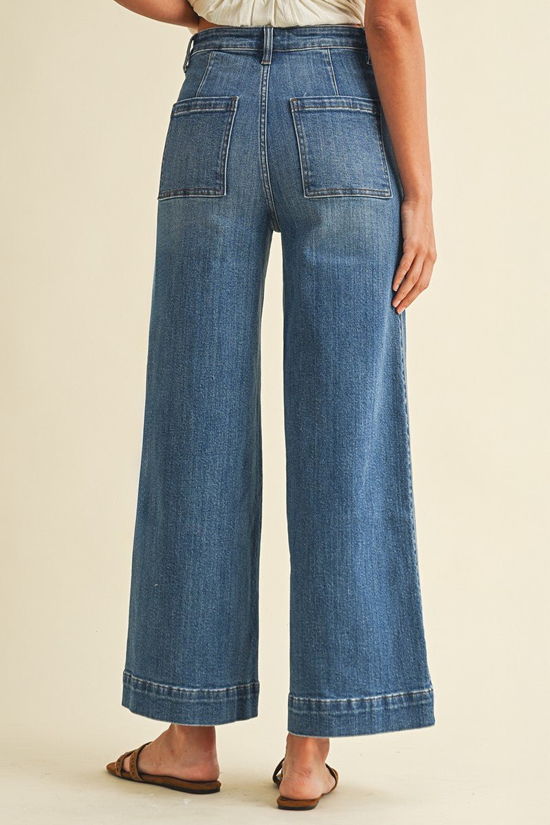 Thea Wide Leg Jeans - SPARROW