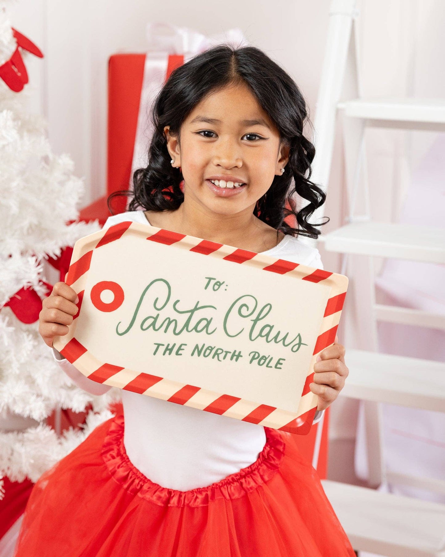 To Santa Tag Bamboo Tray - SPARROW