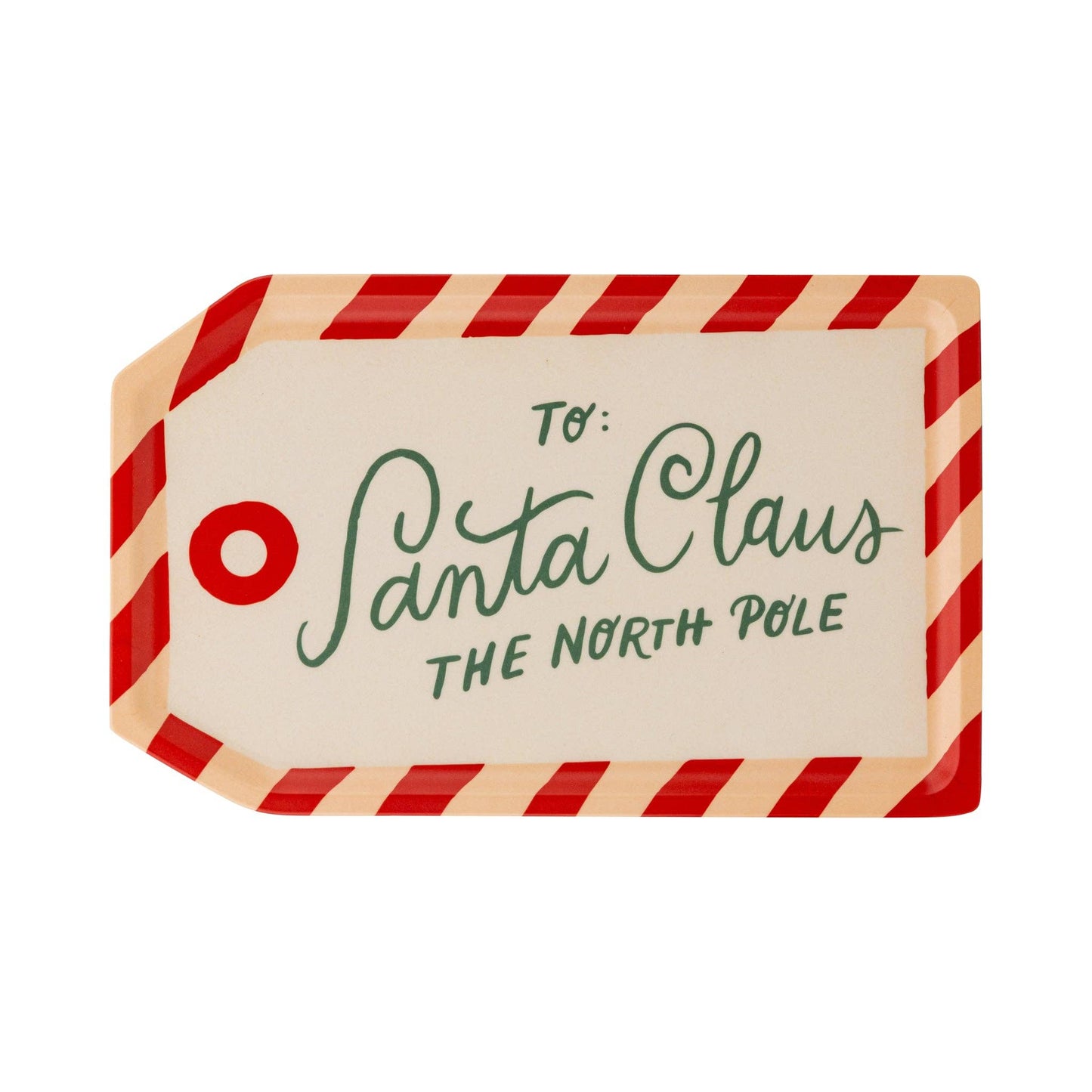 To Santa Tag Bamboo Tray - SPARROW