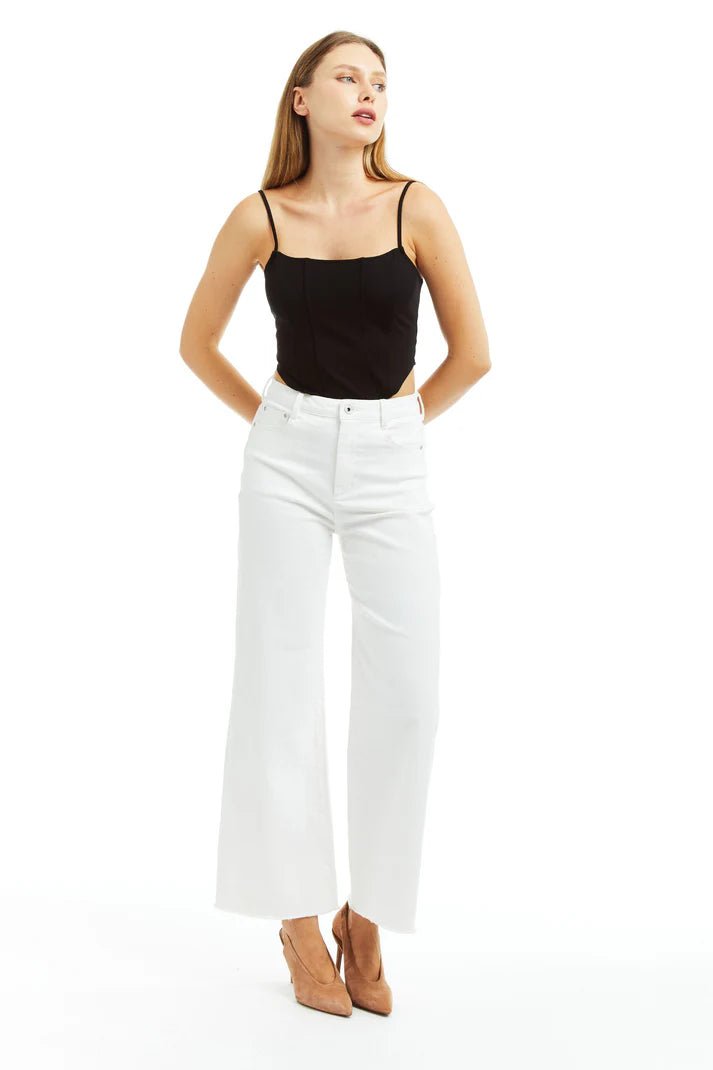 Tractr Alice Wide Leg Denim - SPARROW
