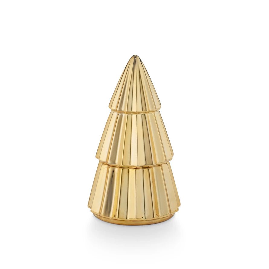 Tried & True Mulled Cider Gilded Tree Ceramic Candle - SPARROW
