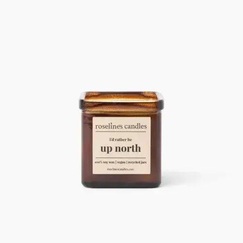 Up North - 8 oz Soy Candle - Recycled Glass Jar - SPARROW