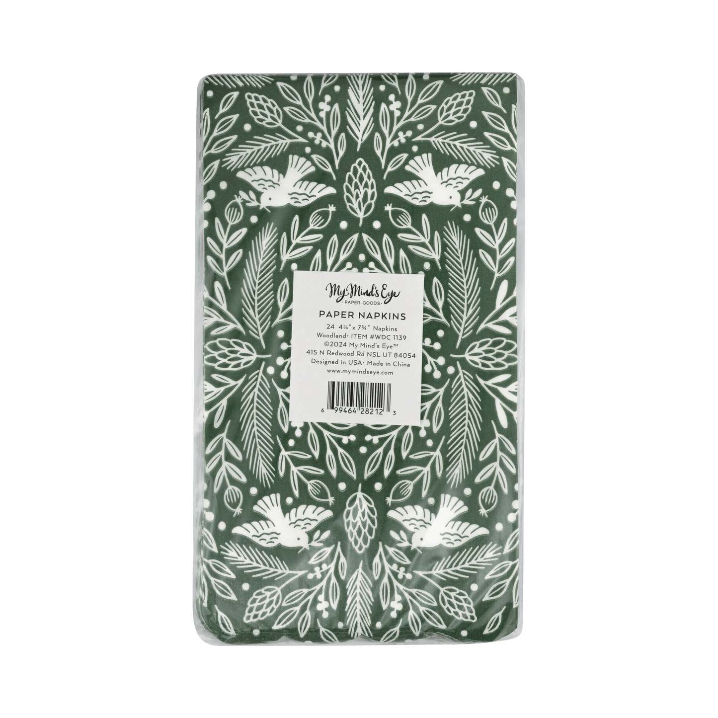 WDC1139 - Woodland Scalloped Dinner Napkin - SPARROW