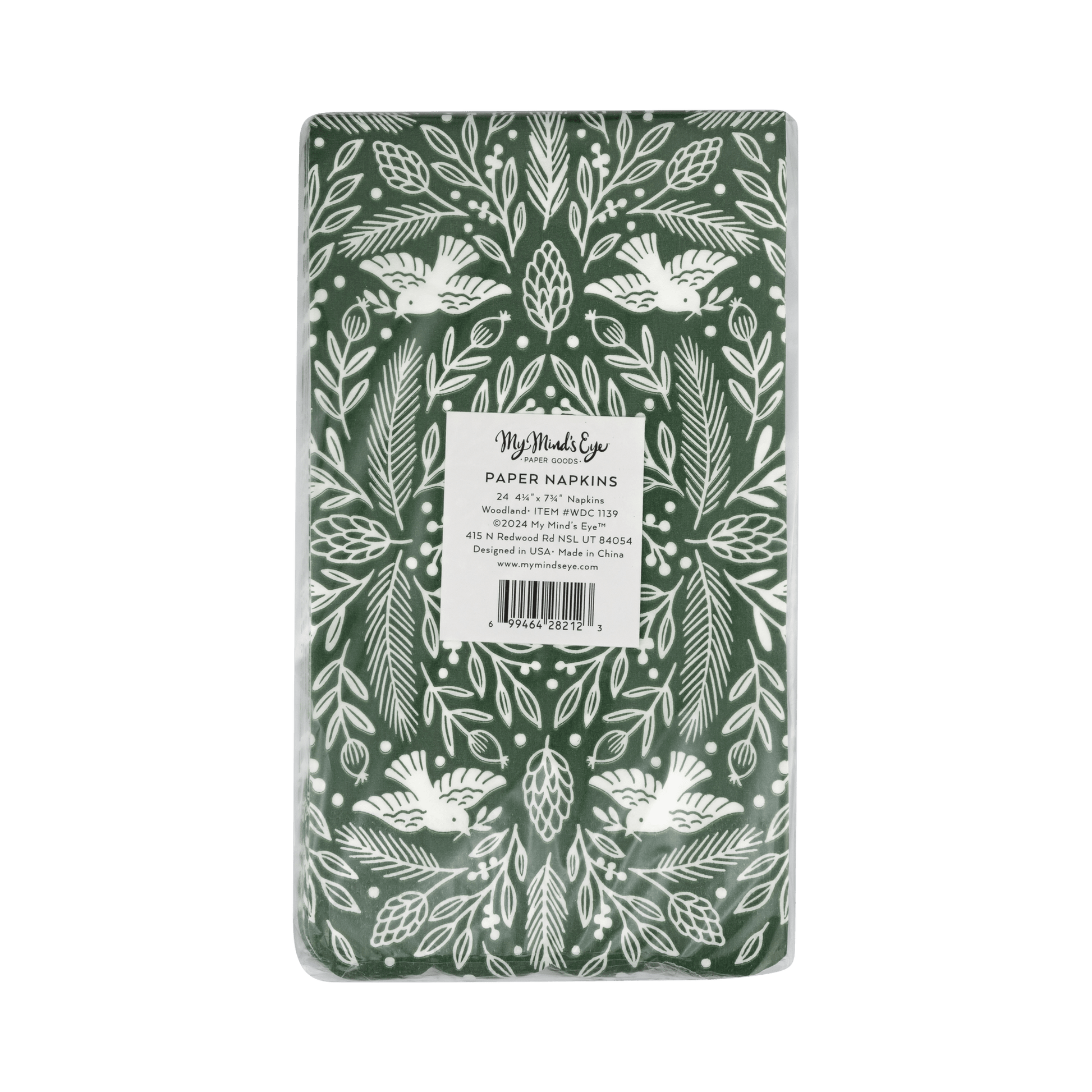 WDC1139 - Woodland Scalloped Dinner Napkin - SPARROW