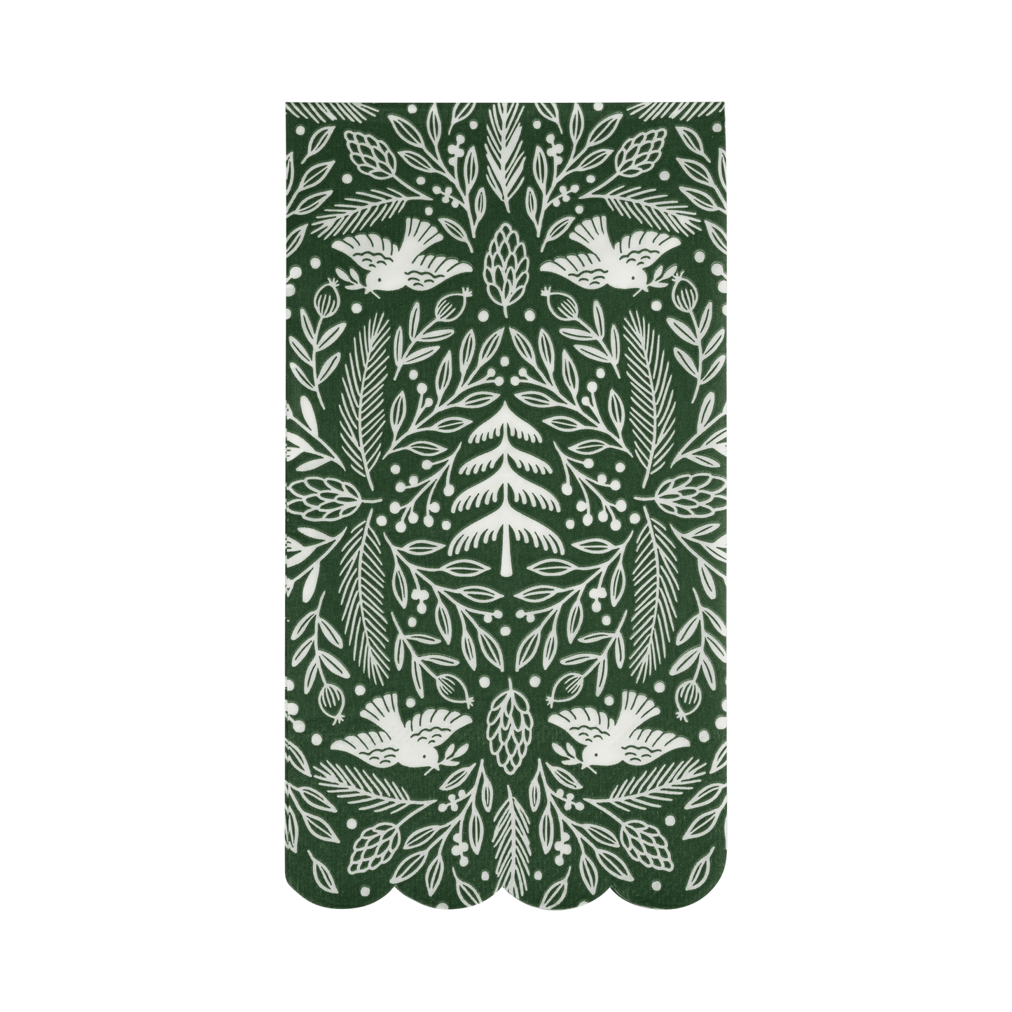 WDC1139 - Woodland Scalloped Dinner Napkin - SPARROW