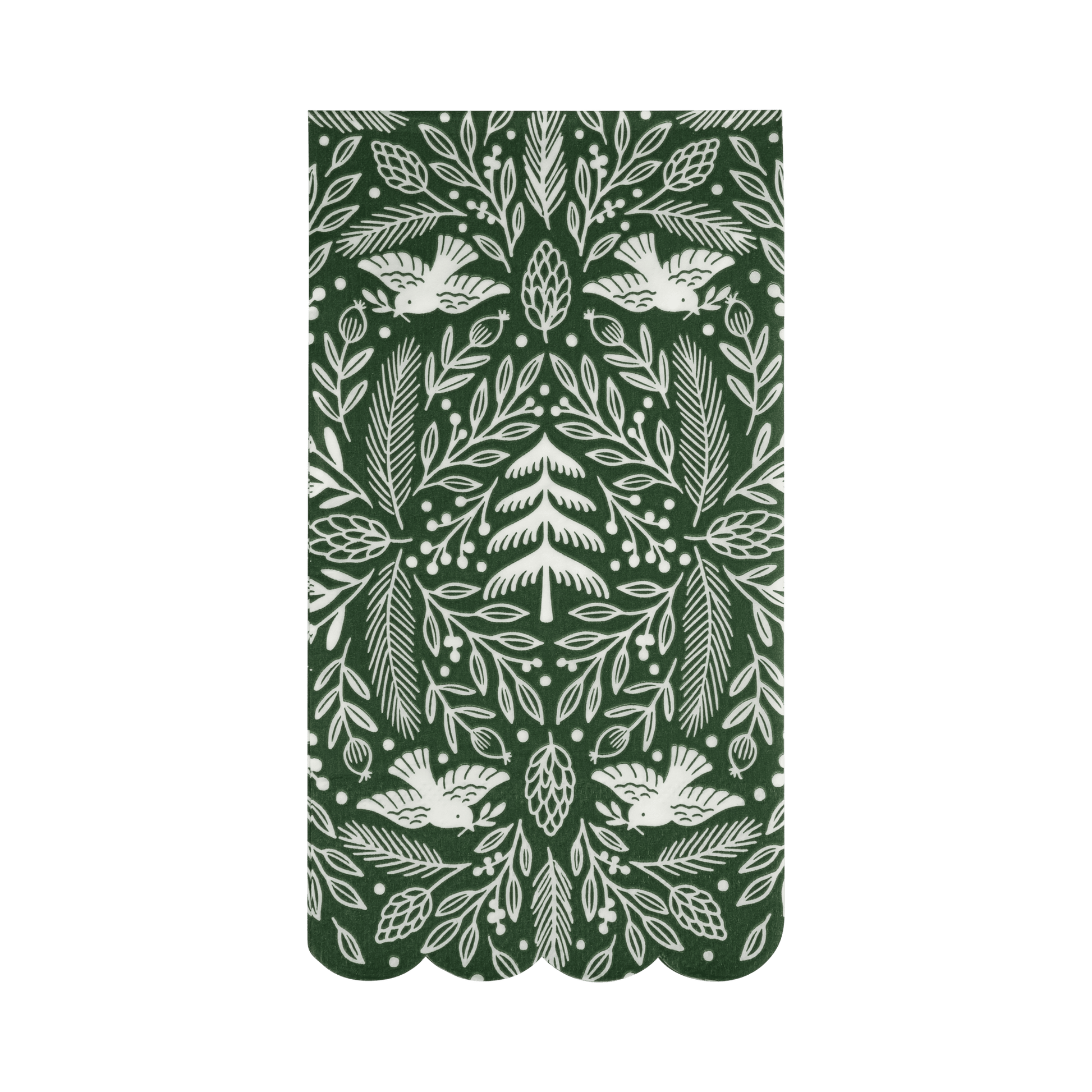WDC1139 - Woodland Scalloped Dinner Napkin - SPARROW