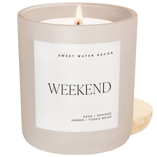 Weekend 15 oz Soy Candle, Matte Jar - SPARROW