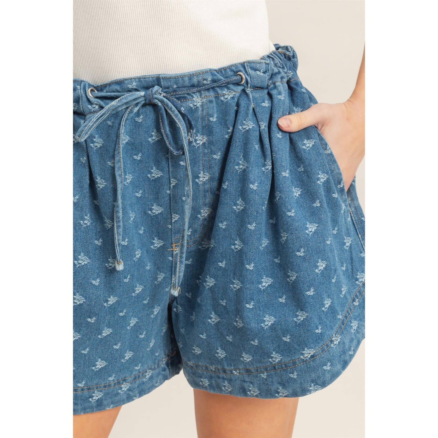 Willow Denim Shorts - SPARROW