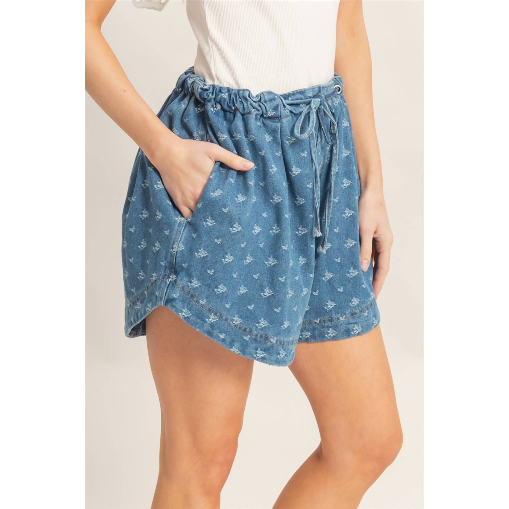Willow Denim Shorts - SPARROW