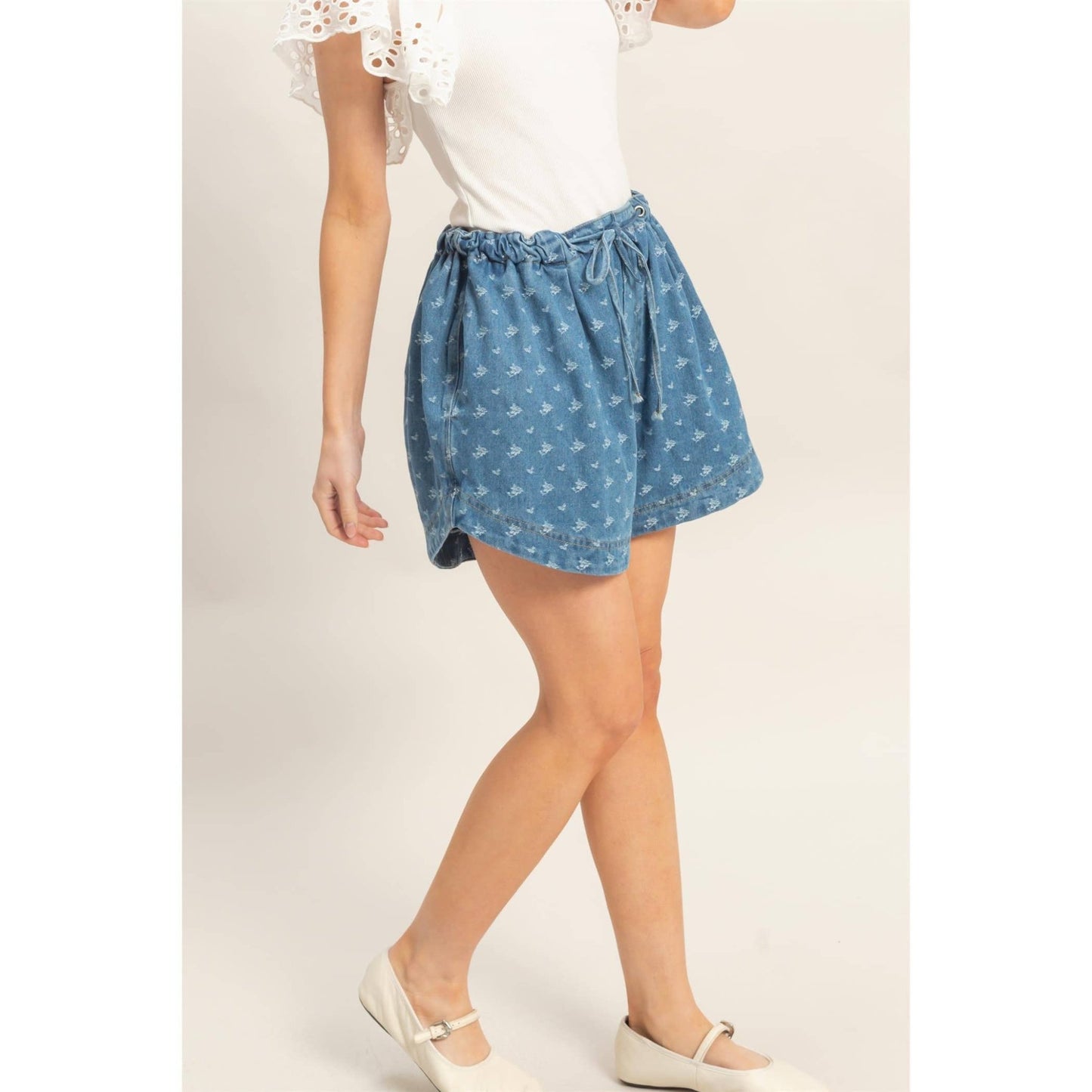 Willow Denim Shorts - SPARROW