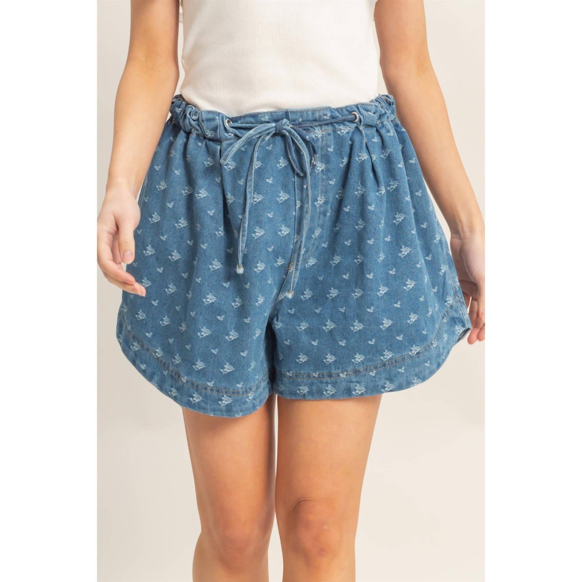 Willow Denim Shorts - SPARROW