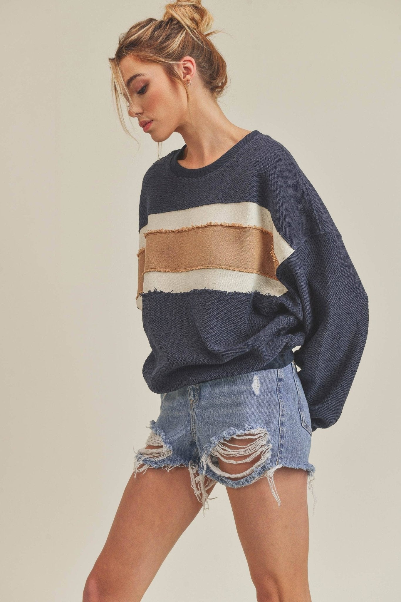 Winnie Sweatshirt - Navy - SPARROW