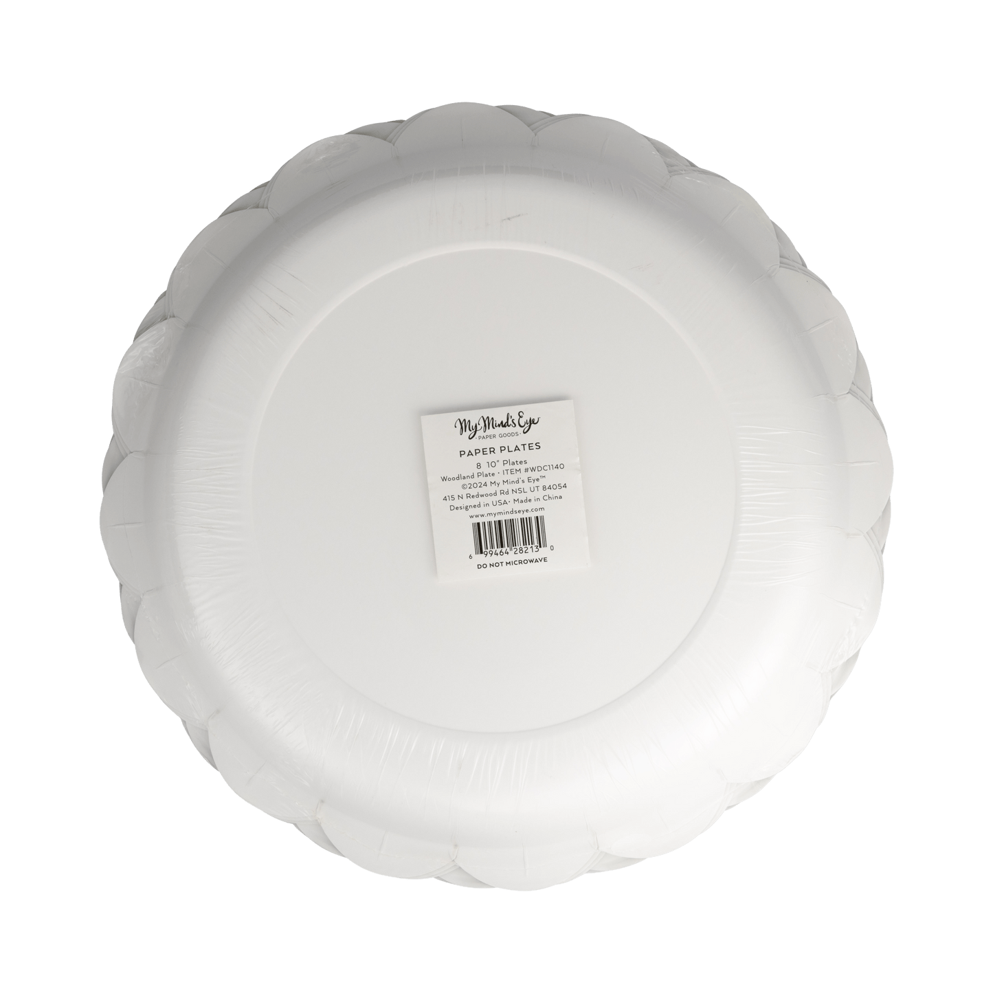 Woodland Scalloped 10" Plates - Set of 8 - SPARROW