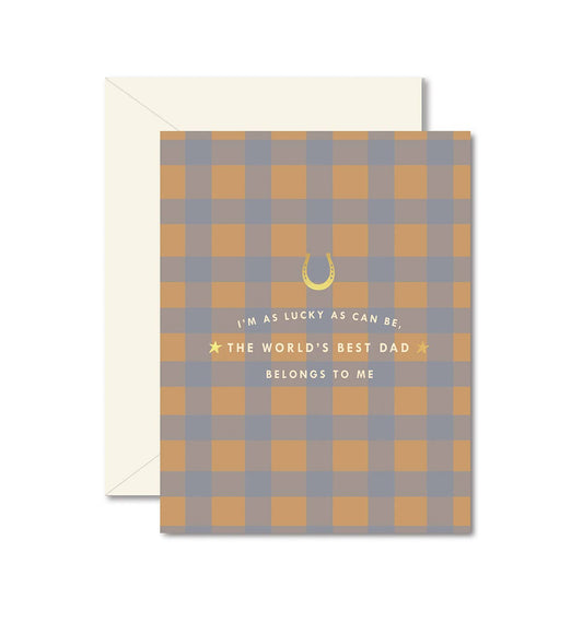 World's Best Dad Greeting Card - SPARROW