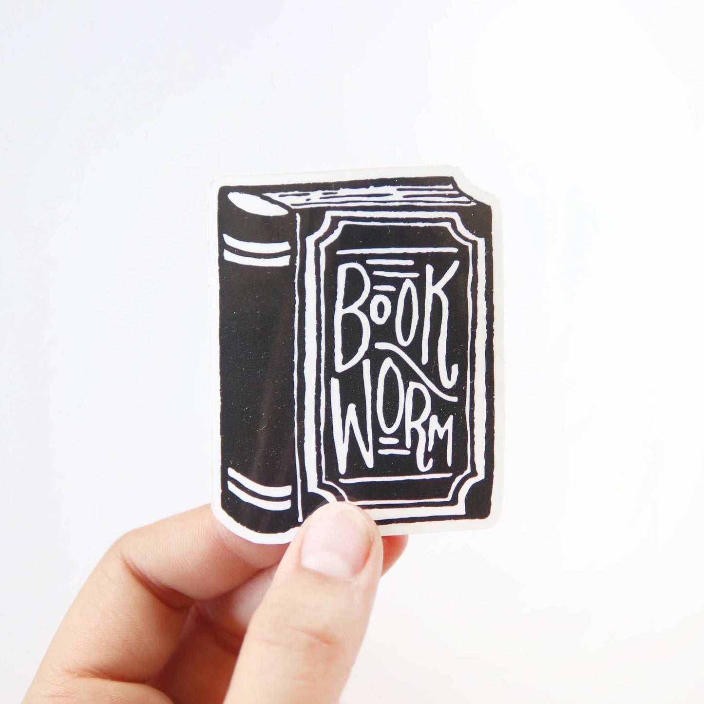 Book Worm Vinyl Sticker