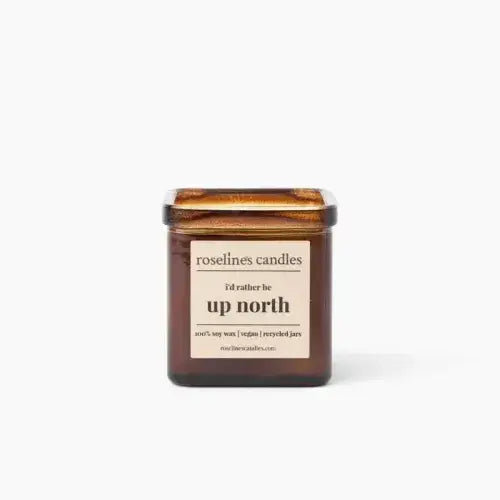 Up North - 8 oz Soy Candle - Recycled Glass Jar