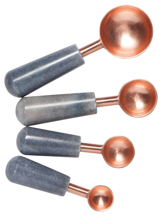 Rose Gold Slate Marble Measuring Spoons Set of 4