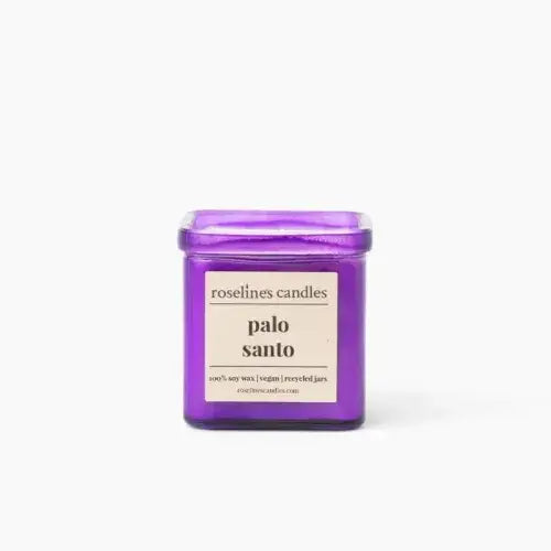 Palo Santo - 8 oz Soy Candle - Recycled Glass Jar