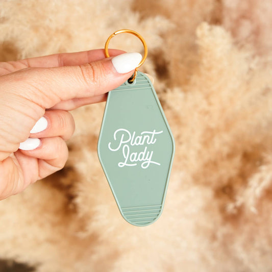 Plant Lady Motel Keychain