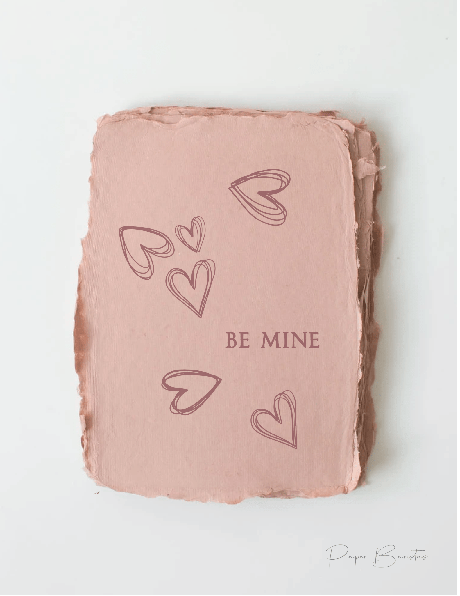 "Be Mine." Love Valentines Greeting Card - SPARROW