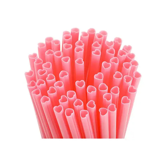 Heart Shaped Drinking Straws