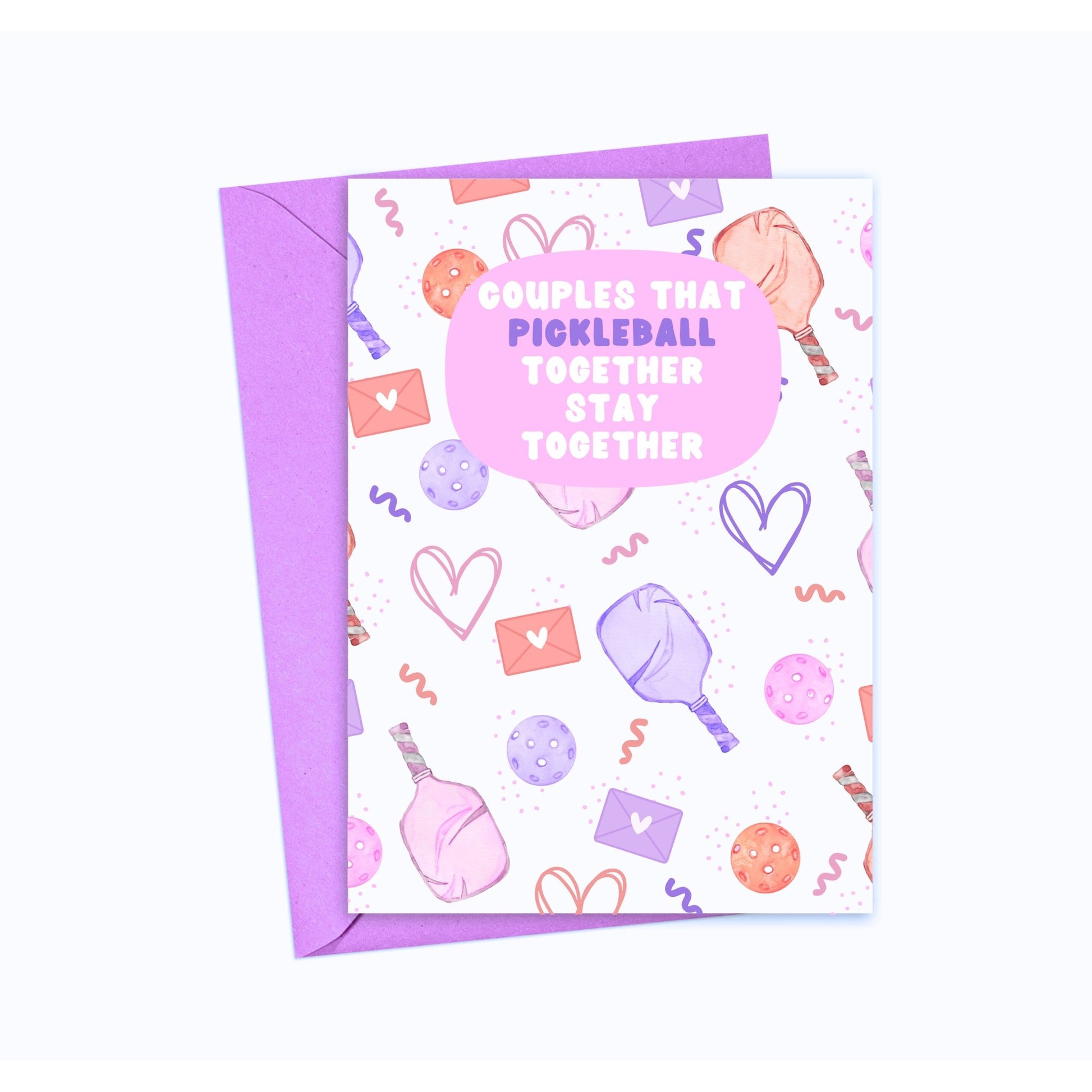 Pickleball Valentines Day Card - SPARROW